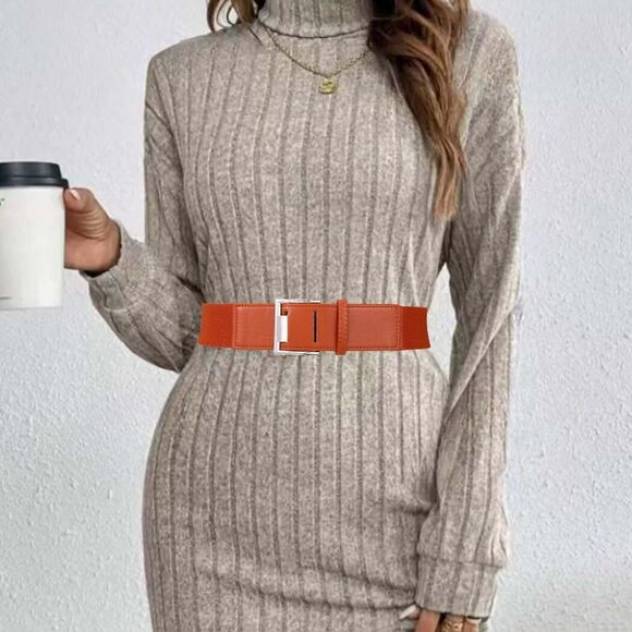 dress belts for women Belt The women waist belt is mainly made of stretch band Fashion belt woman leather wide